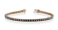 Bracciale Lelune Uomo in Oro rosa Diamante Brown LDBR20134.7